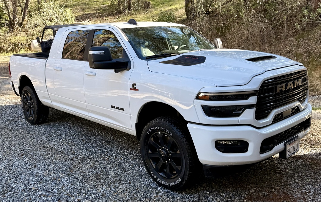 White Ram 2500 after exterior detail by Skyline Detailing