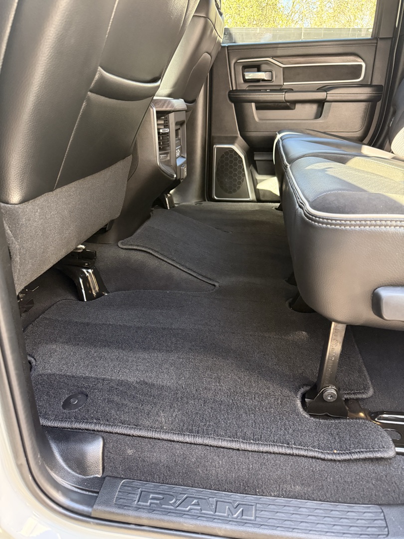 Ram interior rear carpet and floor after detail